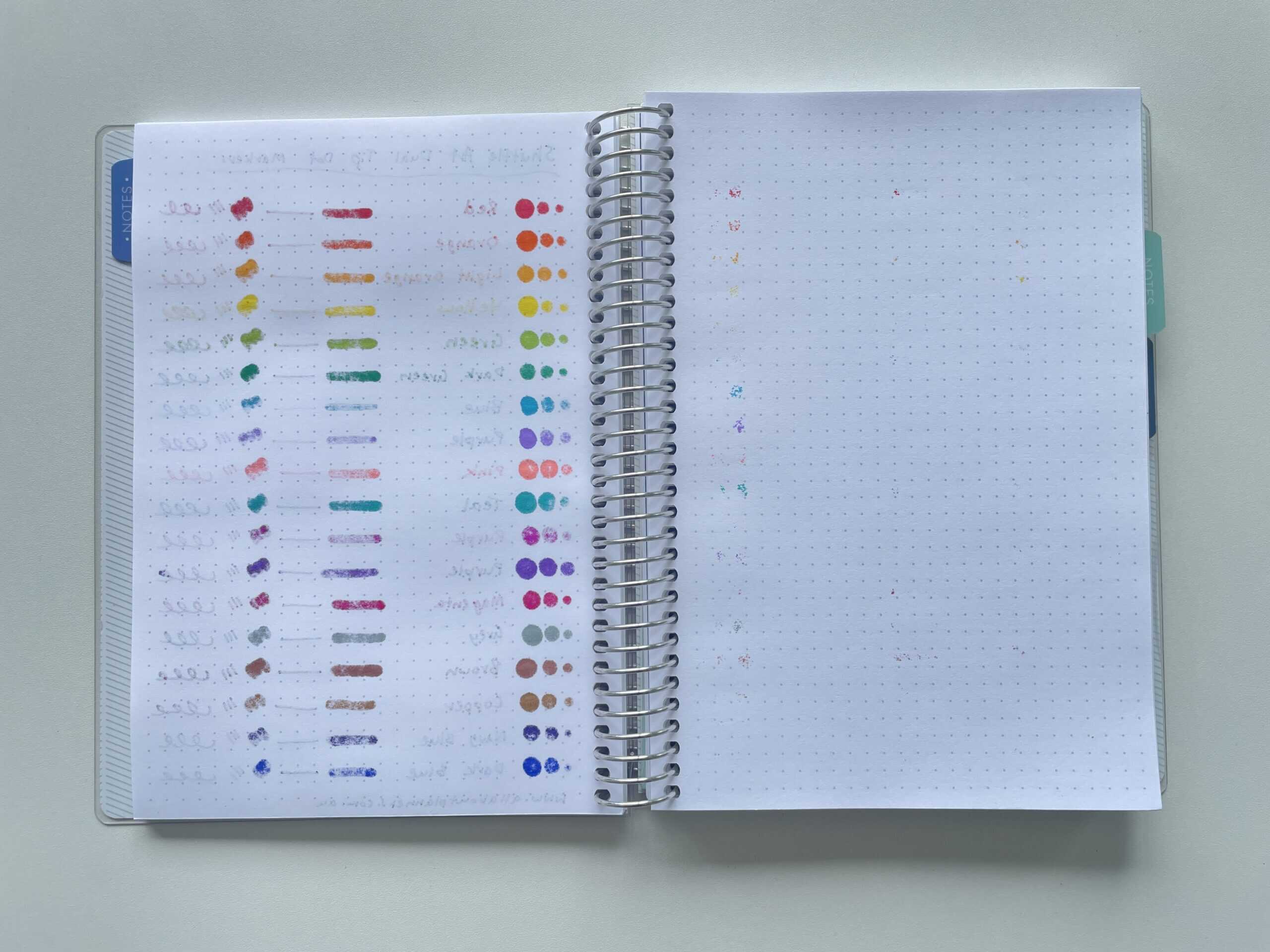 shuttle art dot markers amazon ghosting bleed through stationery comparison with other dot markers best brands cheap stationery bullet journal