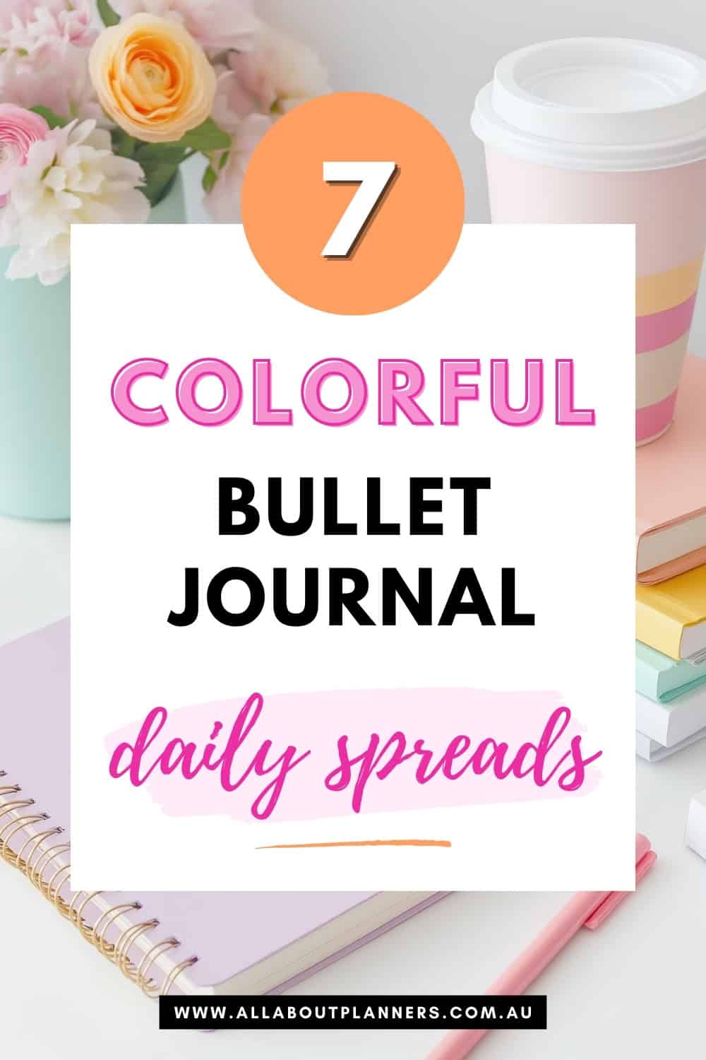 bullet journal daily spread ideas colorful day to a page layouts simple fast easy washi tape pens highlighters a5 notebook newbie bujo setup