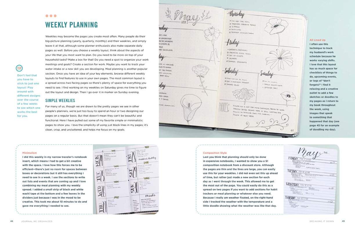 journal me organized bullet journal inspiration books tips hacks creative weekly spreads when planning is stale get out of a creative rut