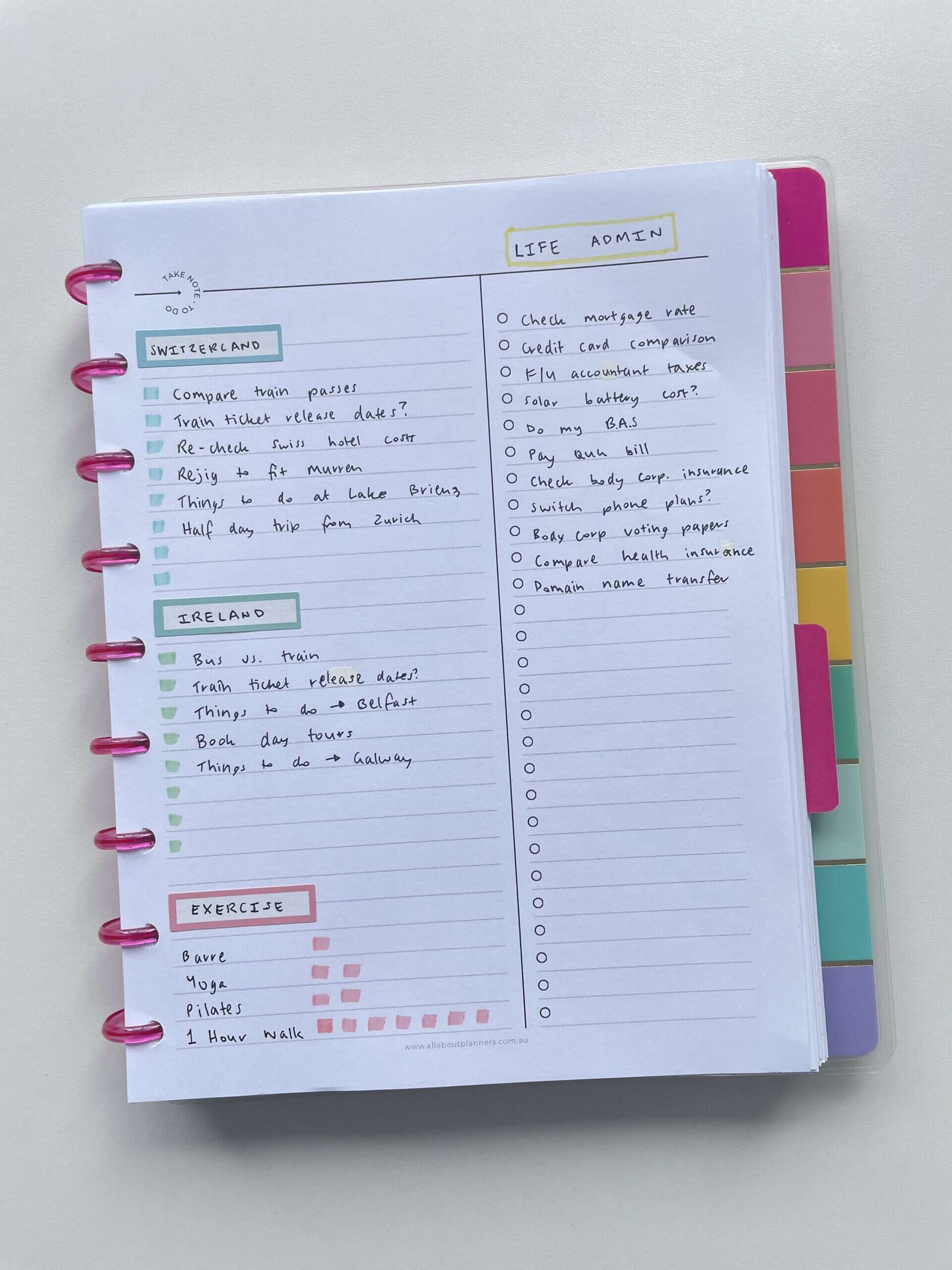 diy printable planner inserts for happy planner simple minimalist ink friendly design paste color coded checklists projects goal