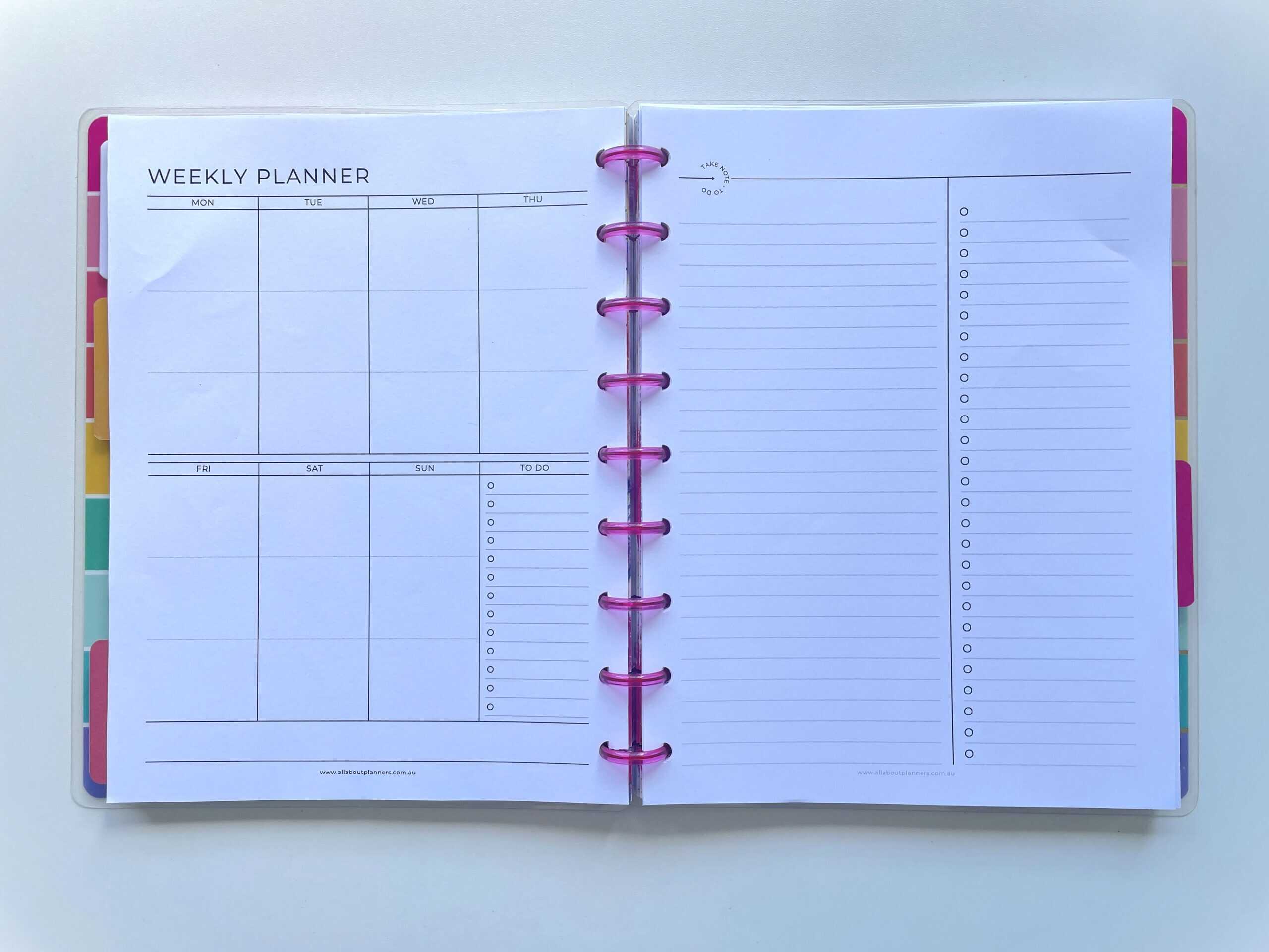 happy planner parenting weekly spread dupe checklist insert printable simple minimalist functional decorating diy inserts classic size