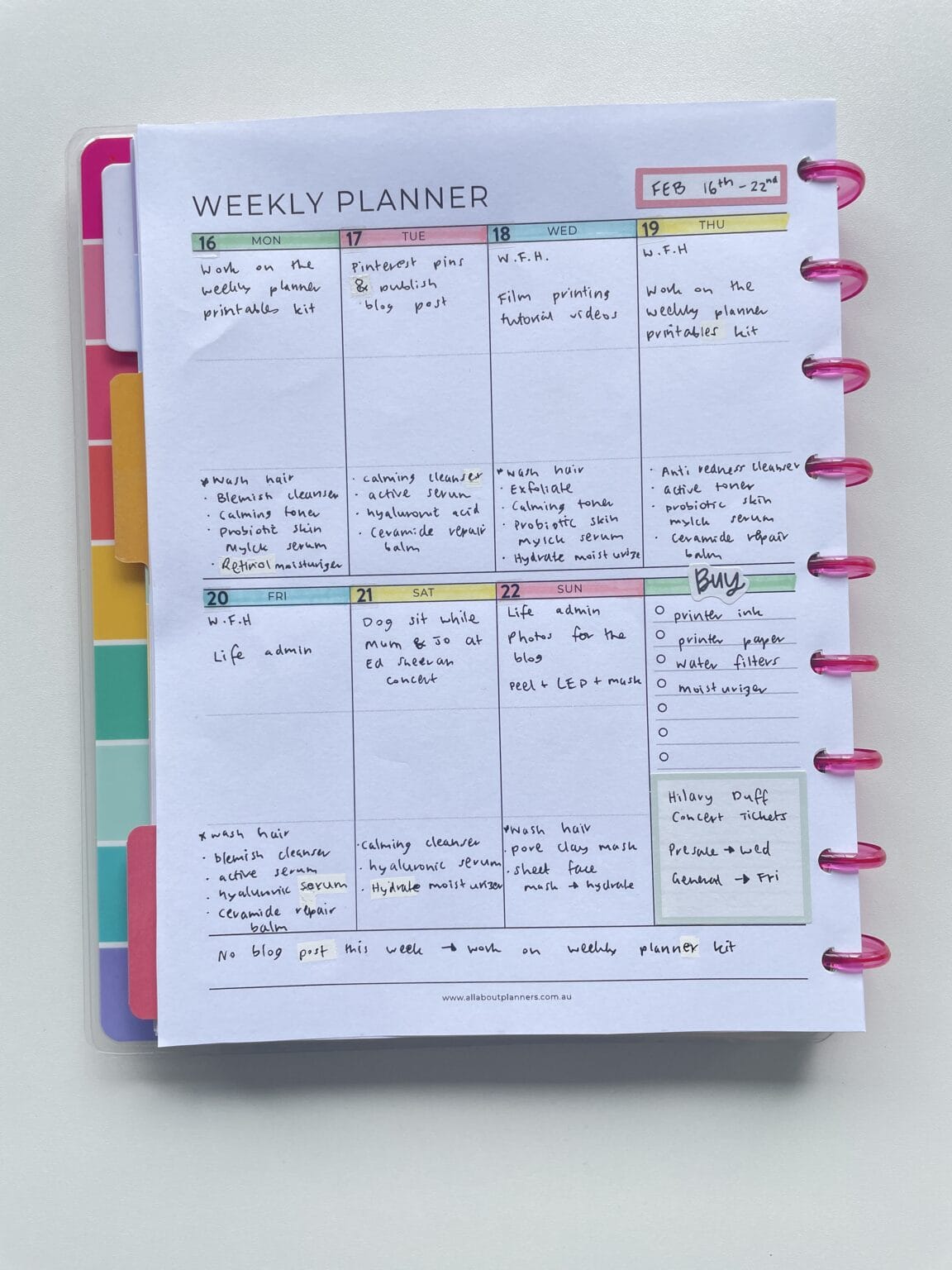 Plus Planner Pastel themed weekly spread inspired by the Happy Planner parenting ...