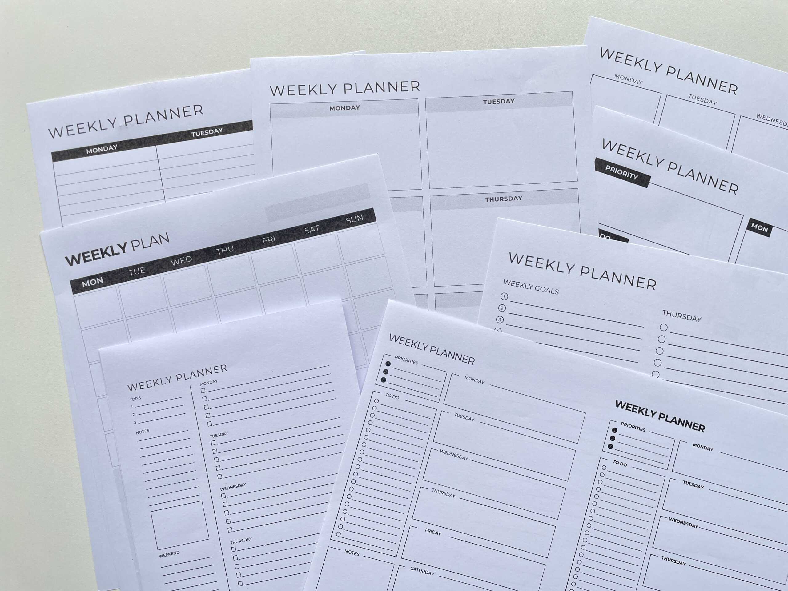 how to make a weekly planner in canva process for making a printable planner test prints step by step tutorial all about planners
