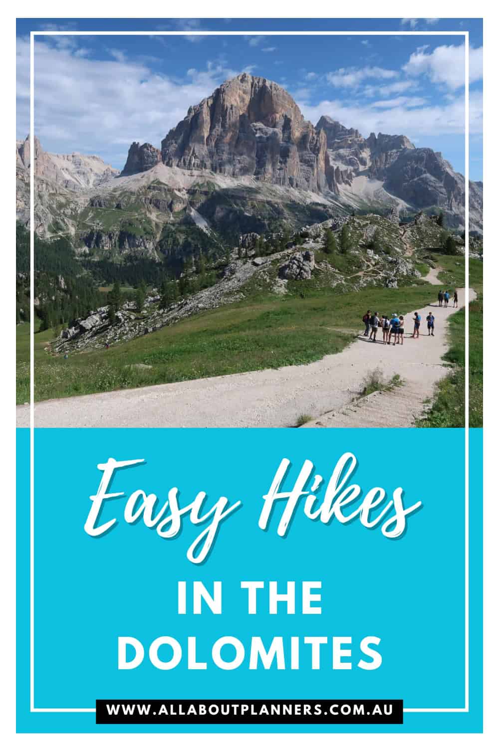 easy hikes in the dolomites how to hike Cinque Torri Dolomites from Cortina d'Ampezzo easy scenic trail guide with step by step directions