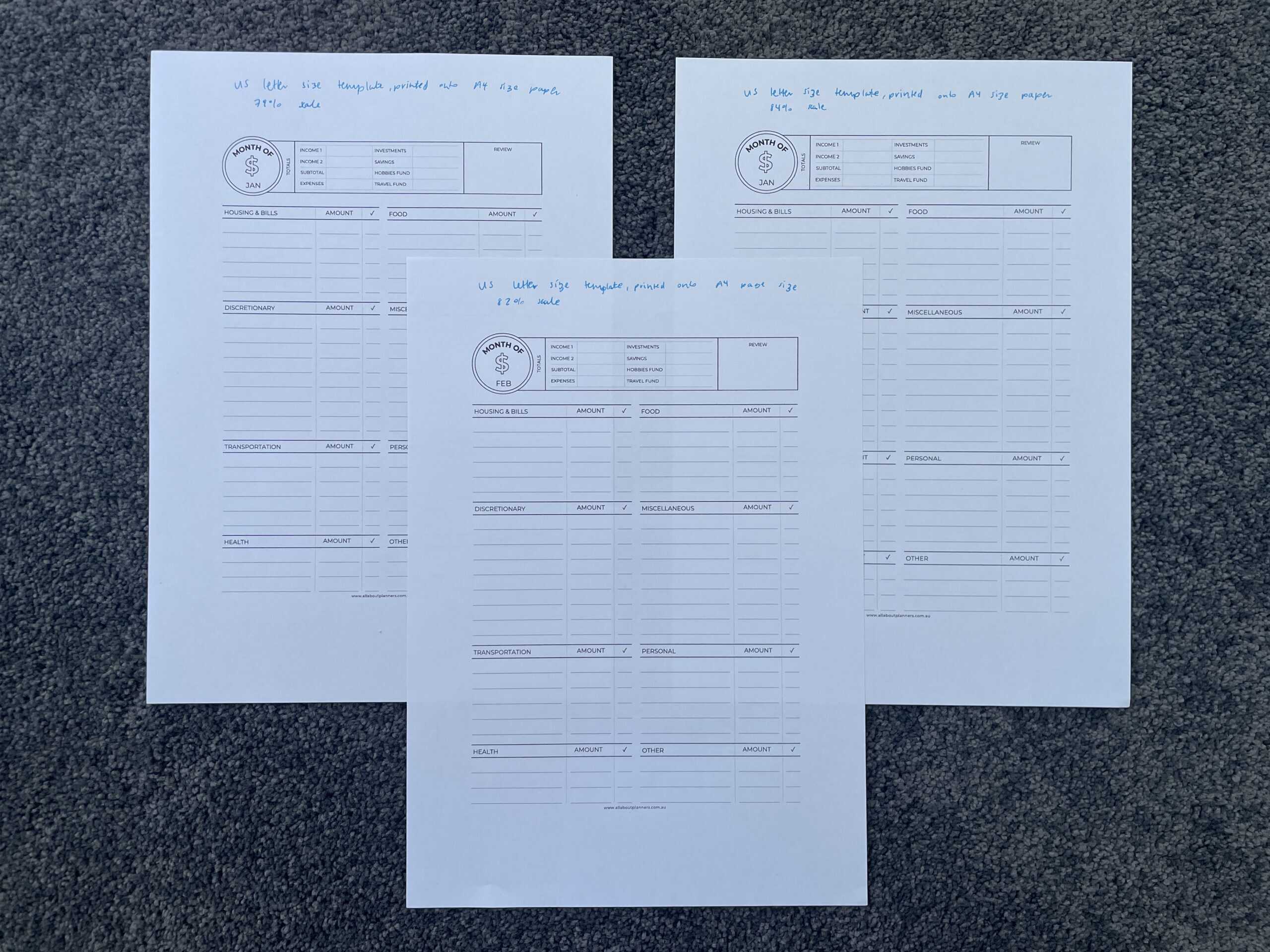 how to convert a us letter size big happy planner printable to classic mambi size inserts diy discbound refill pages