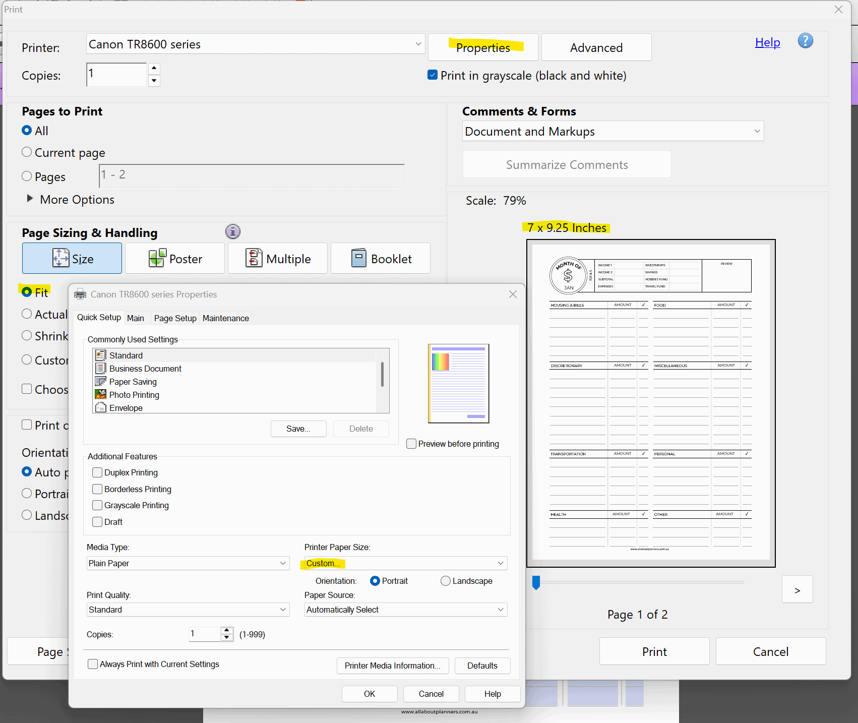 how to quickly resize printables for happy planner classic page size simple print at home instructions