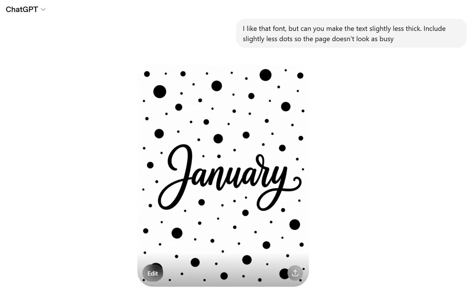 cute monthly cover divider pages for planner or bullet journal cursive font polka dot pattern printable (1)