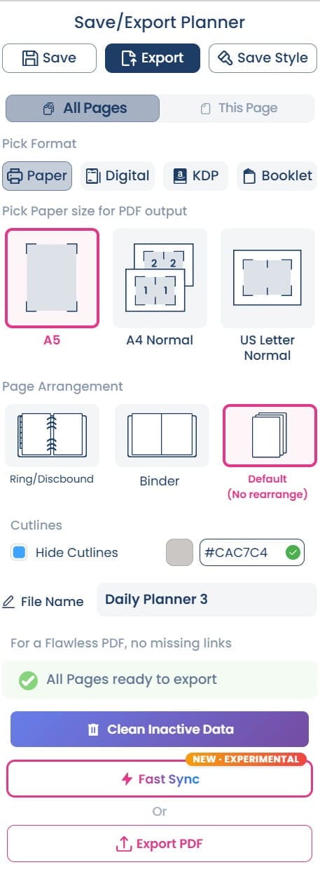 export options in planify pro how to quickly and easily resize printables start a planner printable business (1)
