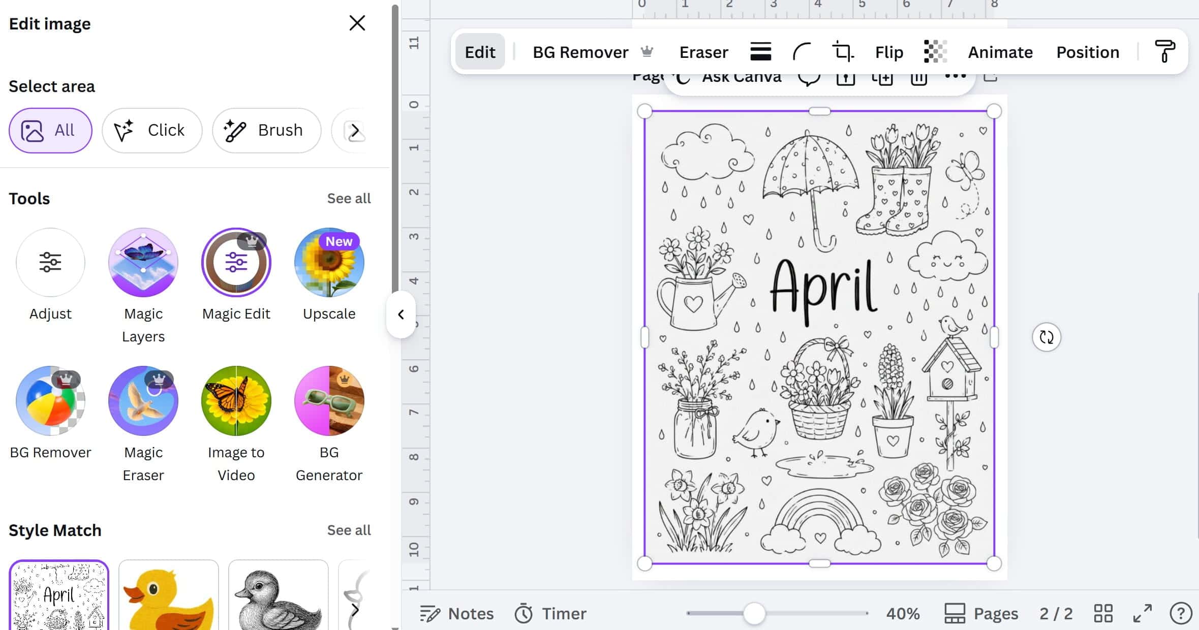 how to use free ai tools chatgpt and canva to create months of the year divider pages for free for your bullet journal (1)
