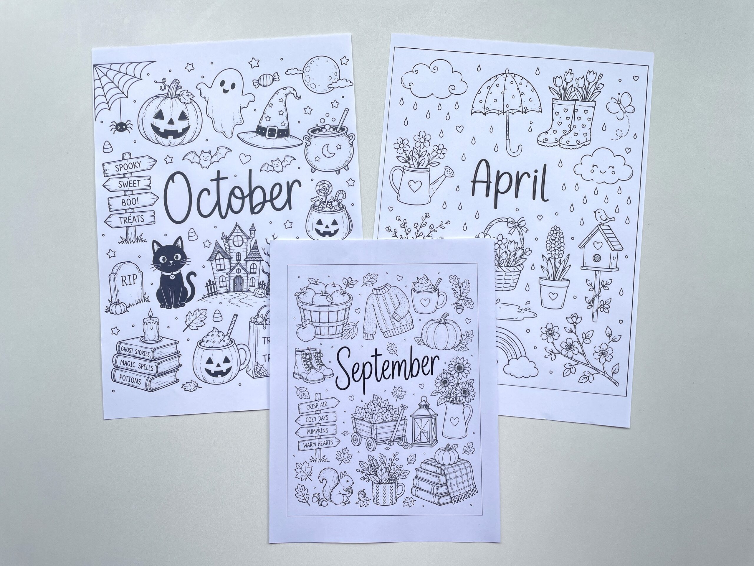 monthly planner cover pages for planner or bullet journal cute hand drawn doodles free planner printables chatgpt tutorial planner hacks