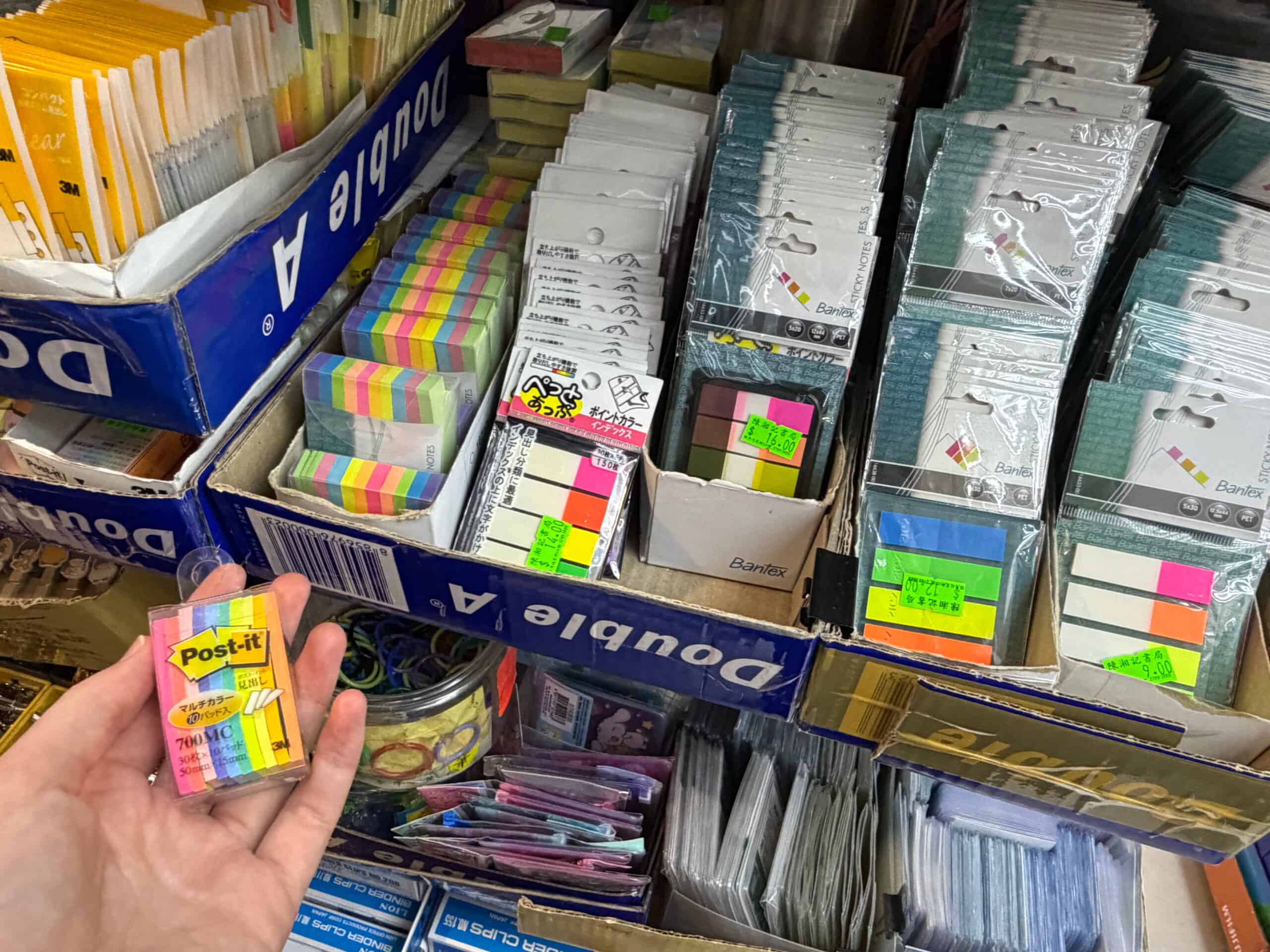 stationery shops in hong kong for affordable planner supplies sticky notes color coded