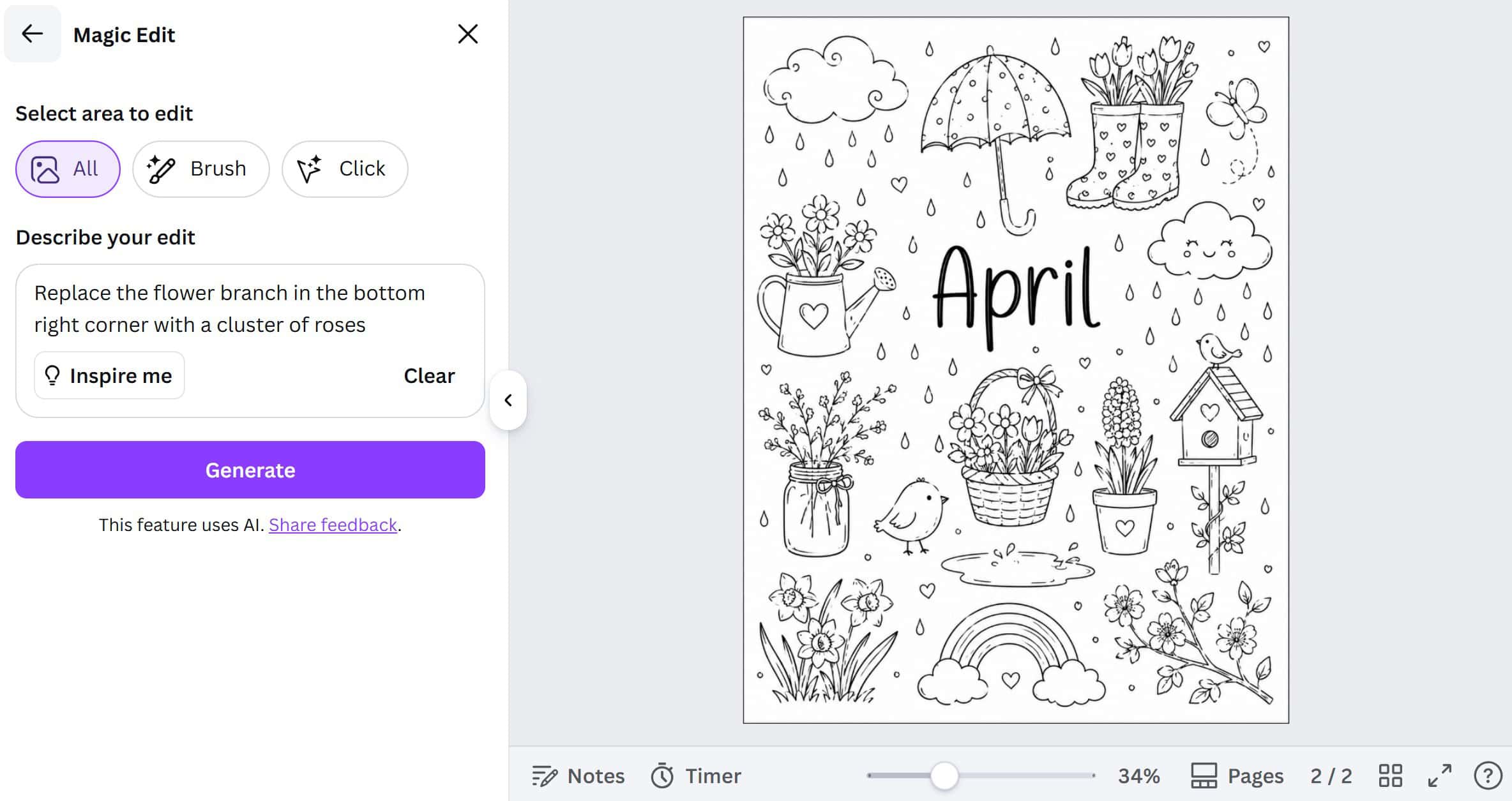 using canva ai tools combined with chatgpt to create custom monthly dividers for bullet journal