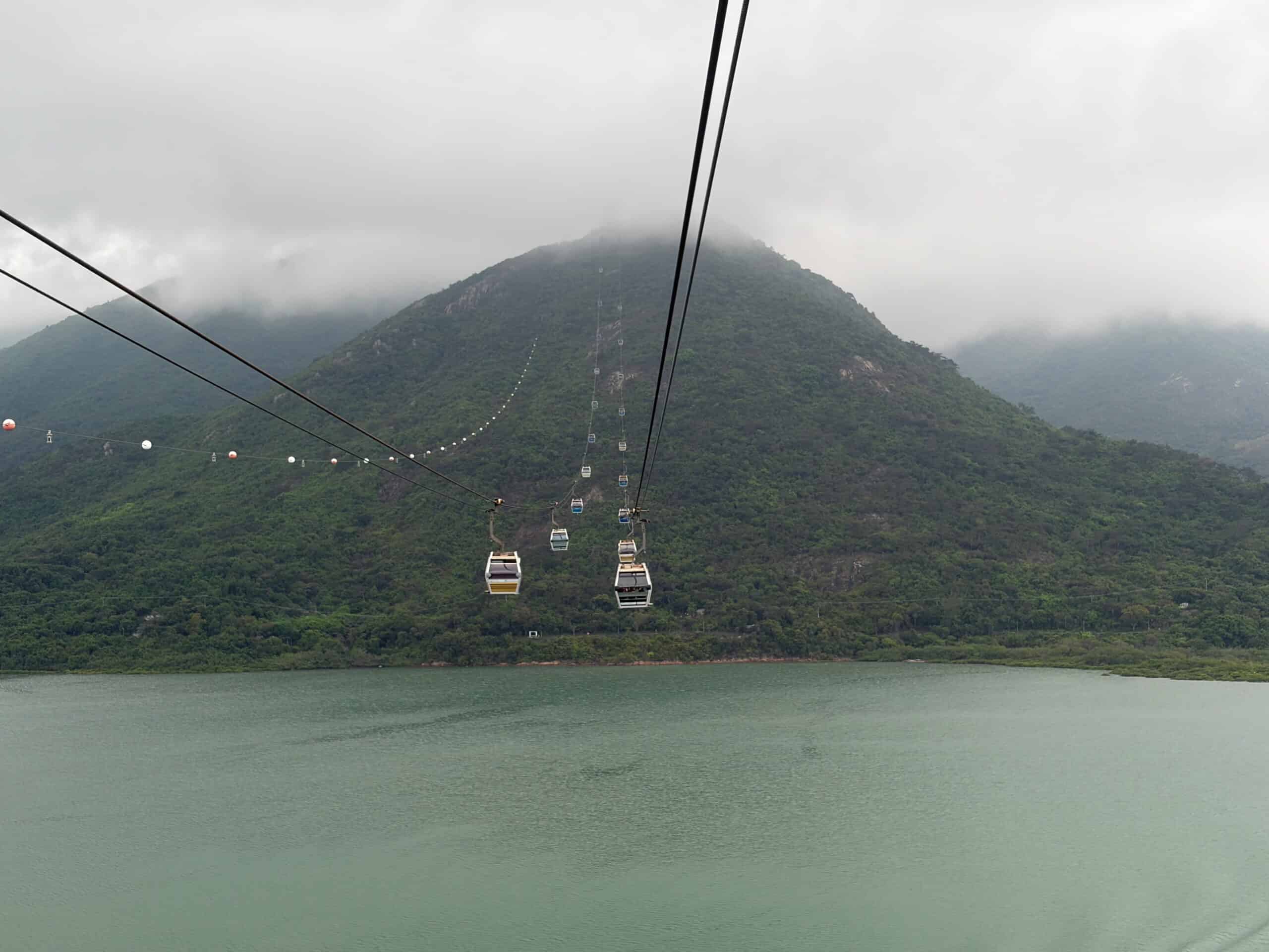 Ngong Ping 360 Cable Car view when its foggy is it worth it 1 day itinerary trip from hong kong to lantau island tai o fishing village 4 day hong kong itinerary