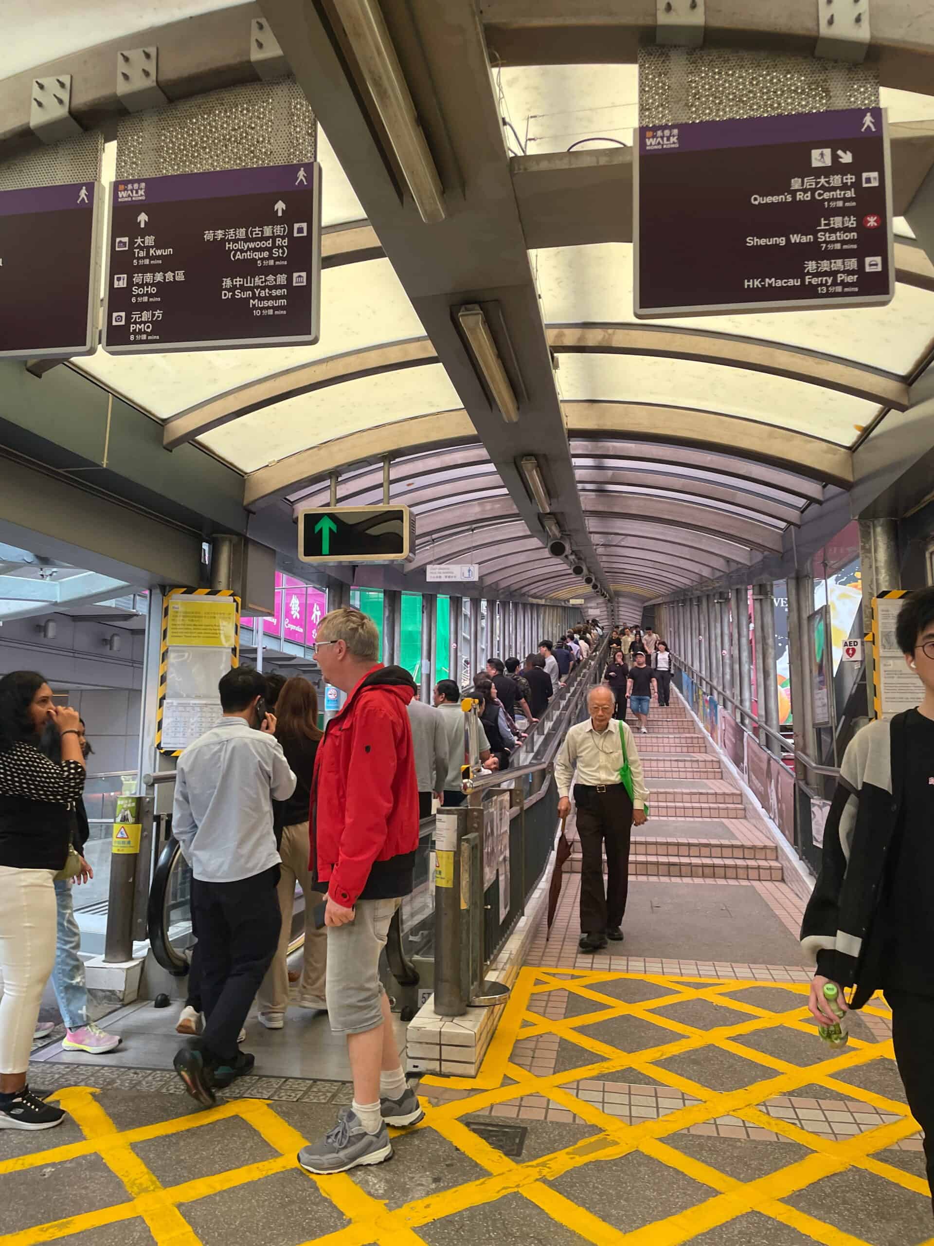 central mid level escalators hong kong what to see and do in central causeway 4 day packed itinerary hong kong fast pace viewpoints day trip to macau what to pack weather march april cost