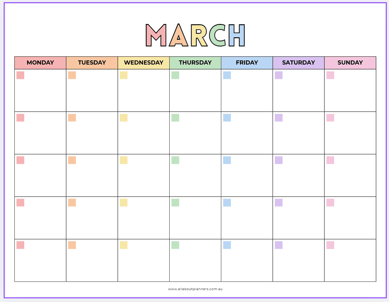 how to make planner printables in canva tutorial video monthly calendar landscape page orientation undated perpetual (1)