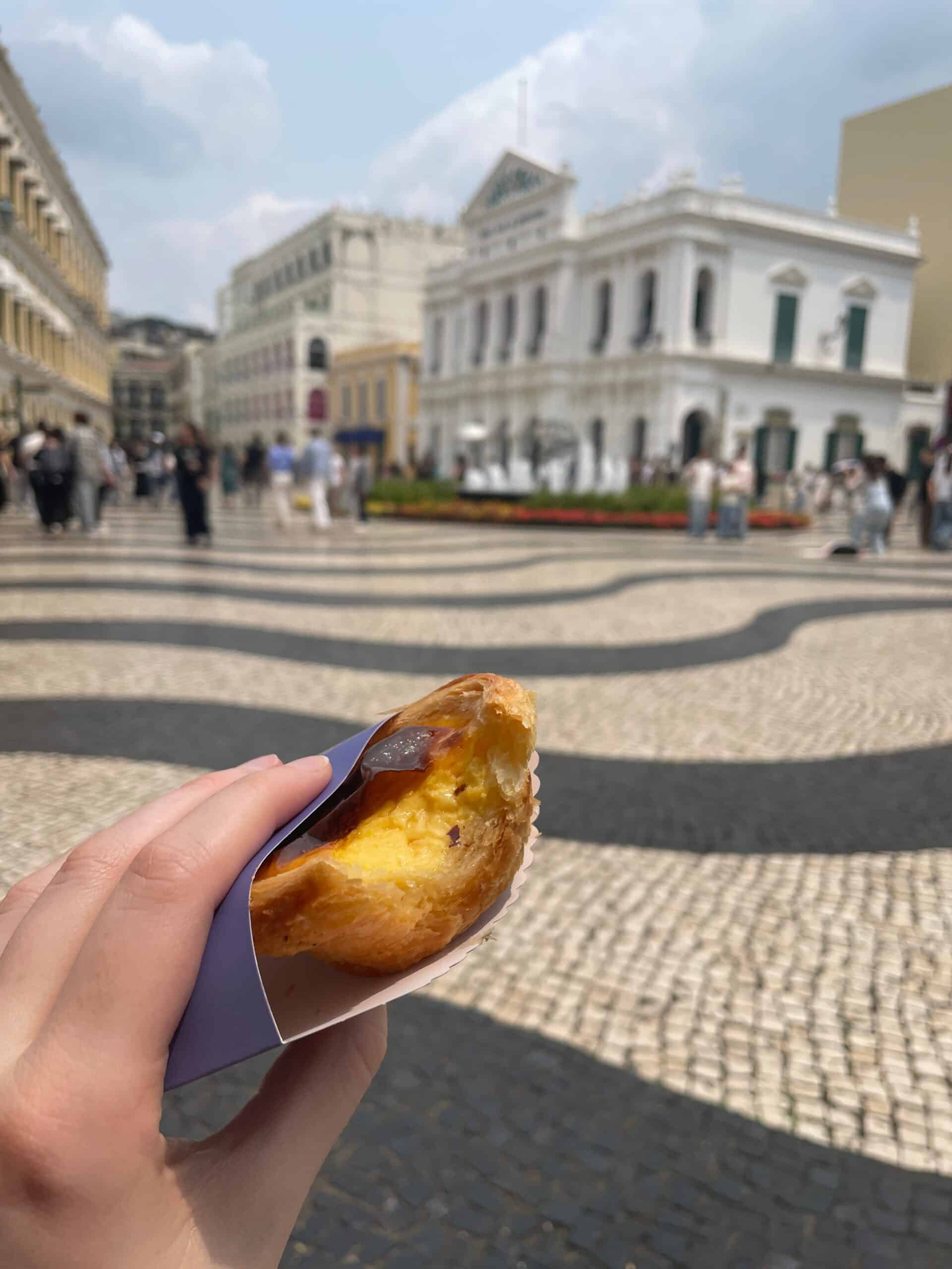 macau portugese tart senado square things to see and do on a day trip from hong kong