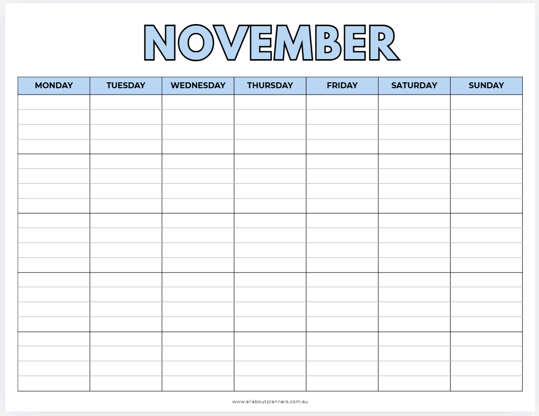 monthly calendar canva template how to make printables landscape orientation format minimalist colorful undated dated (1)