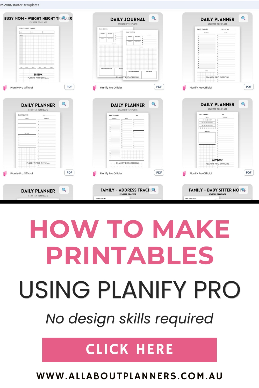 should you use planify pro to make printables for your etsy business save time automatic page resize starter templates add dates automatically without manually typing them all