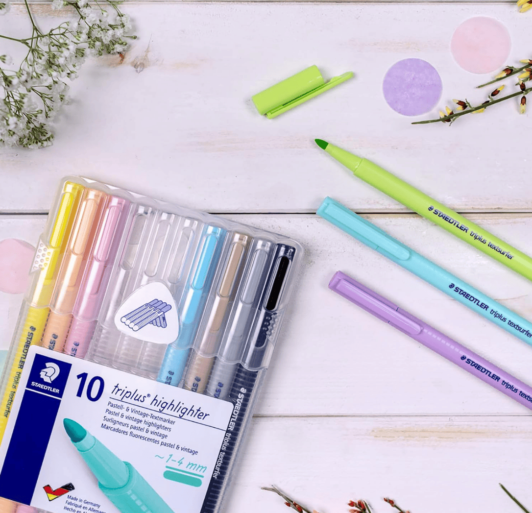 staedtler triplus highlighter review comparison against stabilo boss best pastel highlighters