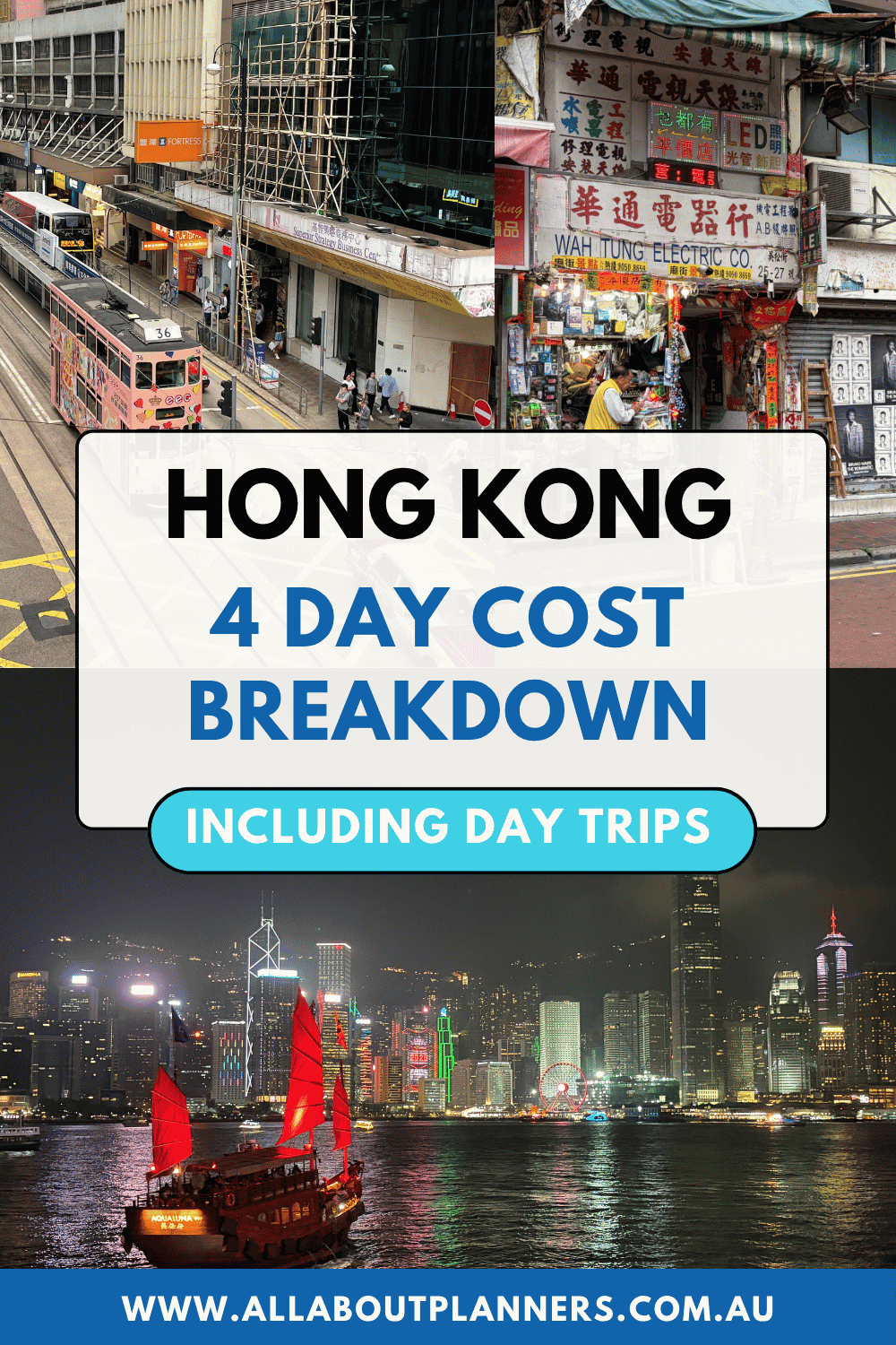 Hong Kong travel costs for 4 days, detailed Hong Kong trip budget breakdown, how much money do you need for 4 days in Hong Kong