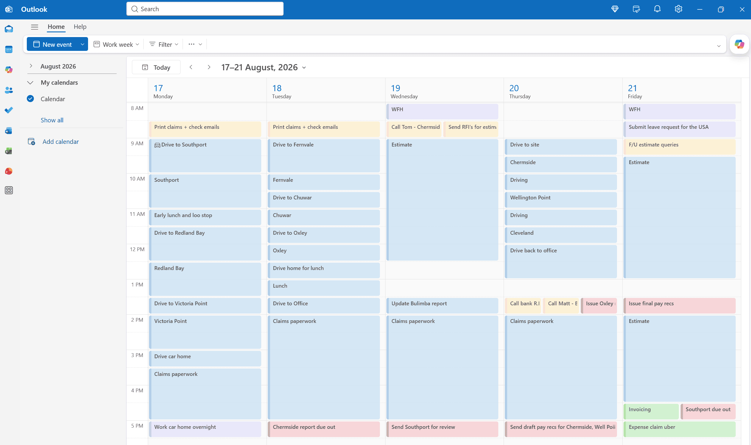 How to use outlook to plan your work week color coded system time management paperless efficient system time blocking