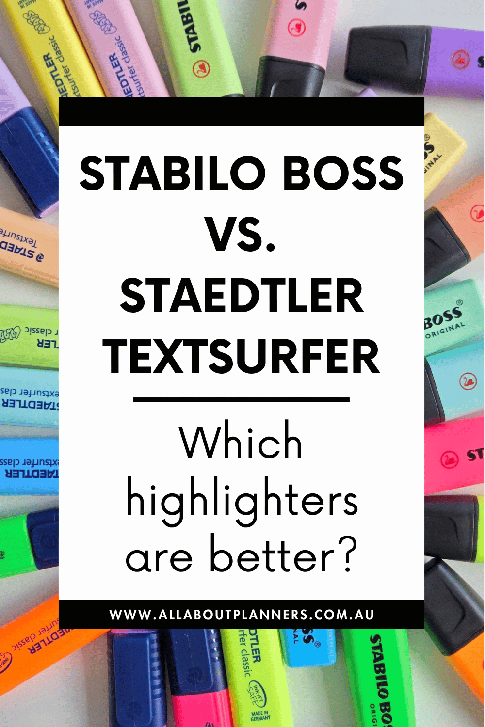 best highlighters for bullet journaling stabilo boss versus staedtler textsurfer color coding pastel versus neon unique highlighter colors teal mint red