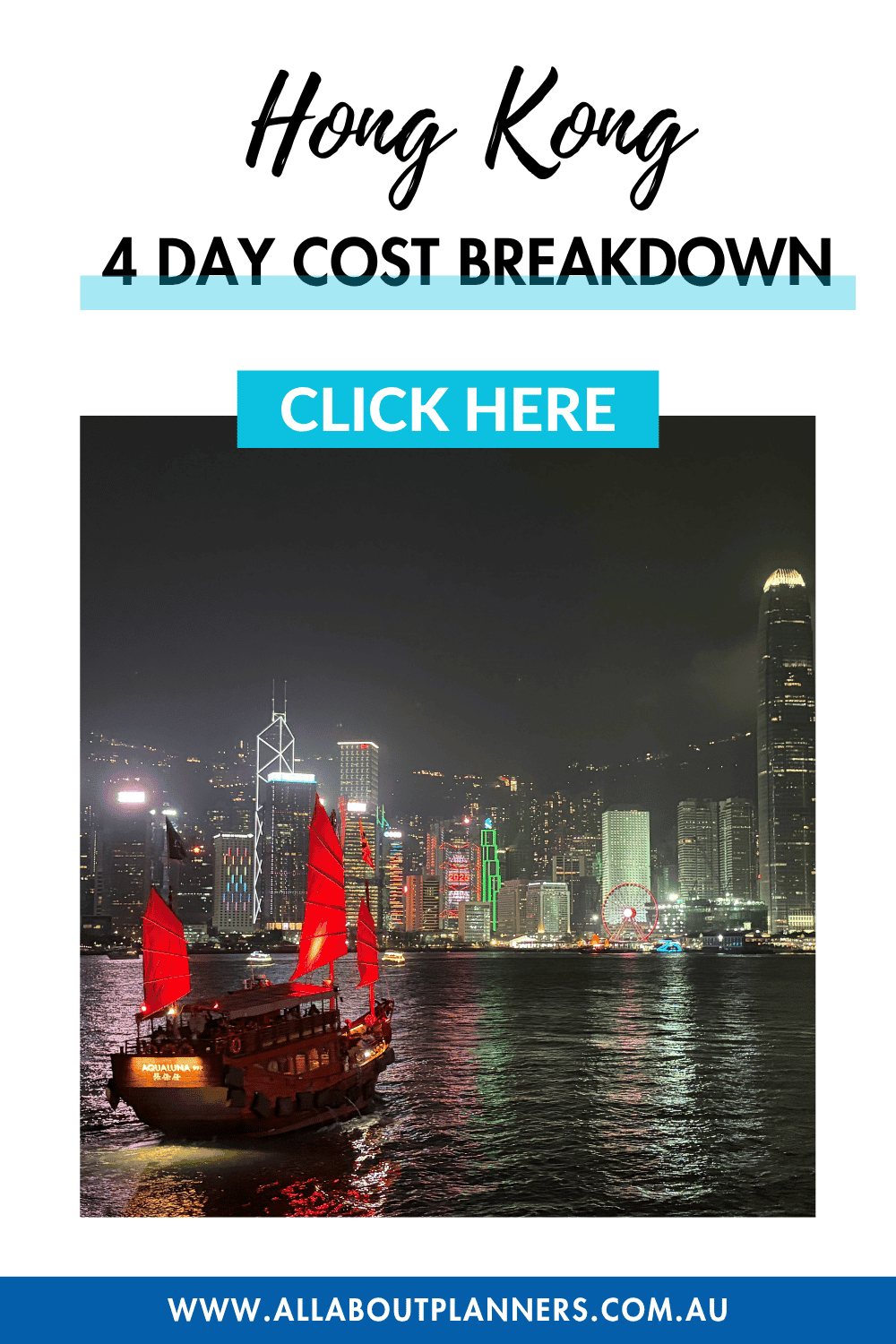 how much to budget for 4 days in Hong Kong, Hong Kong 4 day itinerary cost breakdown, average cost of a Hong Kong holiday