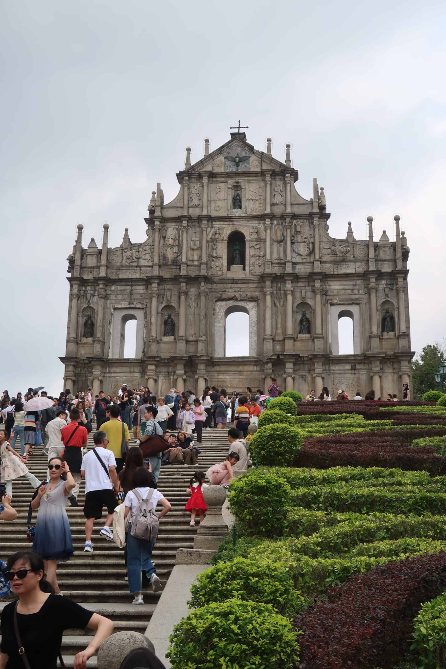 ruins of St Paul's Cathedral macau 1 day trip from hong kong is it worth it what to see and do packed 1 day itinerary tips main attractions highlights